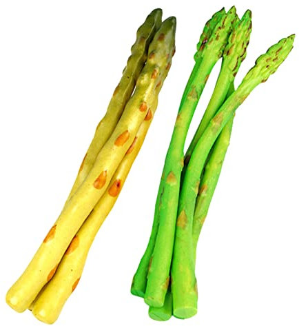 Cabilock 8pezzi Modelli Asparagi Artificiali Realistici in Pvc e Schiuma Decorazione Rustica Casa e Negozio Accessori Fotografici e Esposizione Vegetale Per Ristoranti e Eventi