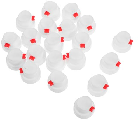 NUOBESTY Lot de 20 Buses De Pulvérisation en PE pour Bombes Aérosol Capuchons De Remplacement pour Peinture Graffiti Embouts pour Auto-Peinture Buses De Pulverisation Précises Et Faciles À Installer