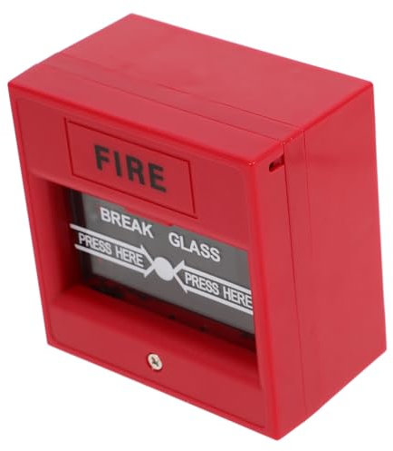 HOMSFOU Glasbruchalarm Notausgangs Feueralarmknopf Mit Sicherheitsglasbruchsensor Für Notentriegelung Robuste Kunststoffkonstruktion Kompakt Und Tragbar Für Brand Und Sicherheitssysteme