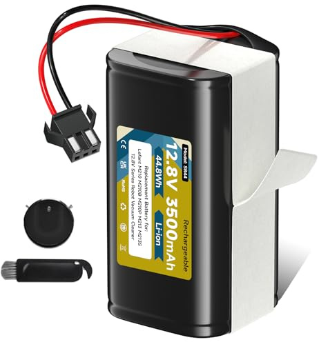 Mspalocell Batteria 12,8V 3500mAh per Lefant M210 / M210B / M210P / M213 / M213S, Batteria dell'aspirapolvere per OKP K2 (Not for 14,4V)