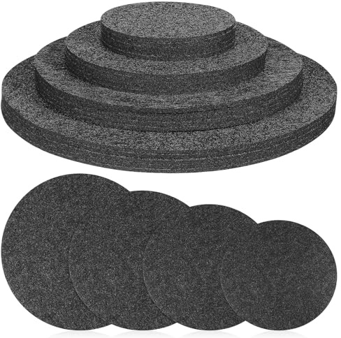TOYZFRIENDY 20 pièces Lot de sous-Verres Feutre Double Face Absorbants pour Plantes Tapis Drainage pour Pots Protège-Sol Intérieur Diamètres Variés