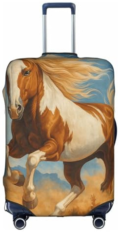 Dyale Running Horse Trolley Suitcase Protection Travel Protective Cover Medium(18-21 inch suitcase)