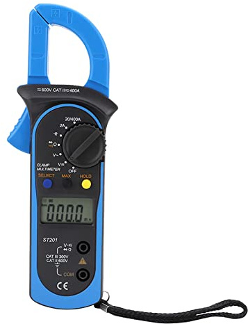 Digital tångmätare multimeter, automatisk DC/AC 600A för | Lik- och växelspänningsmätning, motstånd och kapacitetstest, genomgångs- och diodtest, LCD-skärm med