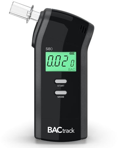 BACtrack S80 Breathalyser | Professional-Grade Accuracy | DOT & NHTSA Approved | FDA 510(k) Cleared | Portable Breath Alcohol Tester for Personal & Professional Use