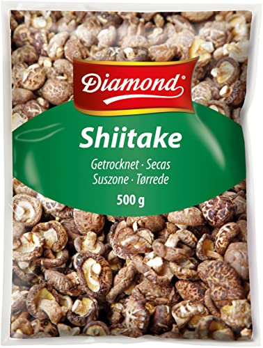 DIAMOND Shiitake Tonko Pilze, getrocknet, asiatische Speisepilze zum Kochen & Essen, natürlich, für Reis und Suppen - 1 x 500 g