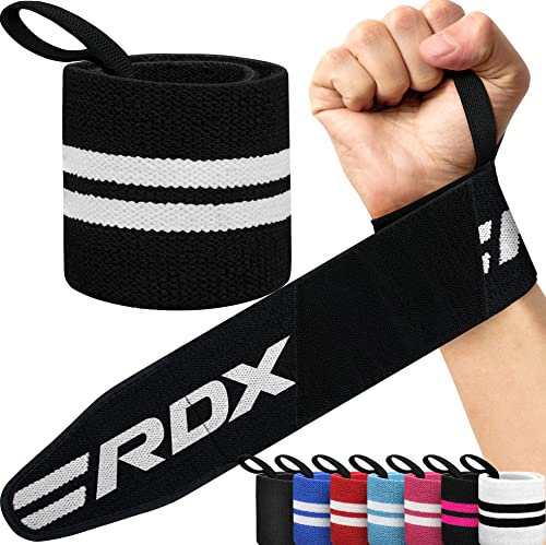 RDX Handgelenk Bandagen Fitness Kraftsport, Genehmigt IPL USPA, 45cm Gym Bandage Wrist Wraps Straps, Handgelenkstütze Handgelenksbandagen Krafttraining Weightlifting Zubehör Herren Damen Zughilfen