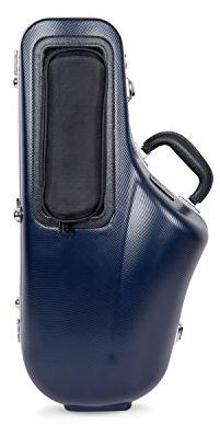 Crossrock Tasche für Altsaxophon, mit abnehmbarem Schultergurt, Zubehörtasche, Verriegelungsriegel, Blau (CRA860ASBL)