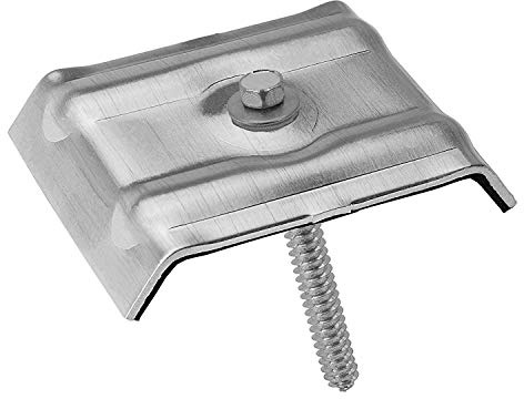 100 Kalotten 41-32 für 35/207 Aluminium blank + Schrauben 6,5x75mm | Set für Trapezbleche, Weckmann W20-1100, 35/207; Fassadenbauschrauben Edelstahl A2 V2A mit Dichtscheibe E16, Lichtplatten