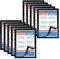 VAIIGO A4 Cadre Magnétique, Cadre d'information, Autocollant de Fermeture magnétique pour Documents, Photos, Sachet de 10 Noir