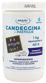 CANDEGGINA IN PASTIGLIE - effervescente, forte potere igienizzante - FORMATO CONVENIENZA 1x300 pastiglie
