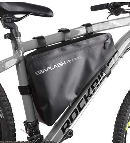 Nicole Knupfer Fahrrad Dreiecktasche Wasserdicht,Fahrradtasche Rahmen, Triangeltasche Fahrradrahmentasche,Fahrrad Werkzeugtasche, Triangle Fahrradaufbewahrung Rahmentasche