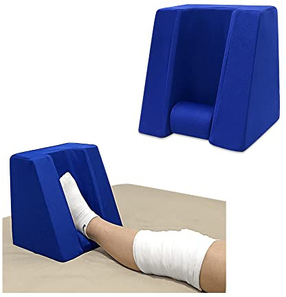 Coussin de genou pour la chirurgie et l'élévation des jambes après une chirurgie du genou, coussin de récupération des jambes, coussin de genou surélevé en mousse pour soutien de la cheville pour la