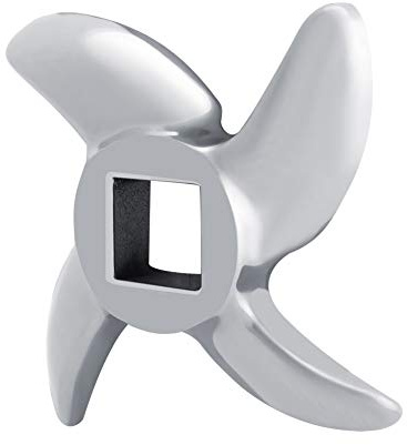 Eujgoov Pièces Viande en Acier Inoxydable, Lames de Hachoir à Viande Lama par Tritacarne Hachoir Lame Hachoir Couteau Accessoires de Remplacement (12)