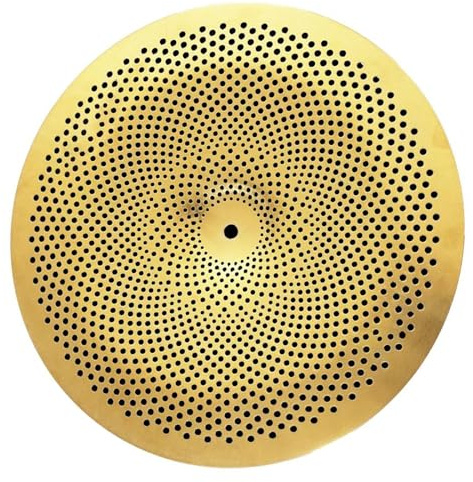 Platillos de Batería Platillo Dorado De Bajo Volumen, Platillo Chino De 16 Pulgadas Para Batería De Instrumentos De Percusión