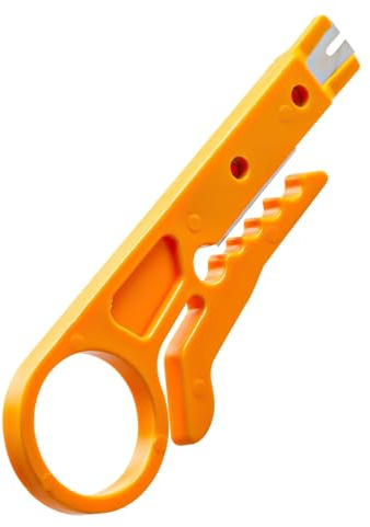 Luckious 1 PC Easy Stripper, Mini Stripper, Economy Network Cable Cutter, Portable Impact Punchdown Tool for Network Data Cables, Phone Cables, Computer UTP Cables