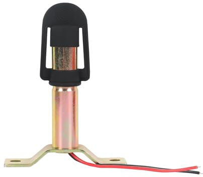 AOHEWEI Soporte de montaje de baliza, soporte de metal flexible para poste DIN con cable y tapa protectora para carretilla elevadora, tractor, luz de advertencia giratoria intermitente