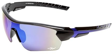 Calabria Overhead Slam Black/Blue Mirror Pickleball Sunglasses for Women Pickleball Glasses for Men Racquetball Protective Eyewear Outdoor Sunglasses Men Sport Golf Volleyball Squash Cricket Glasses