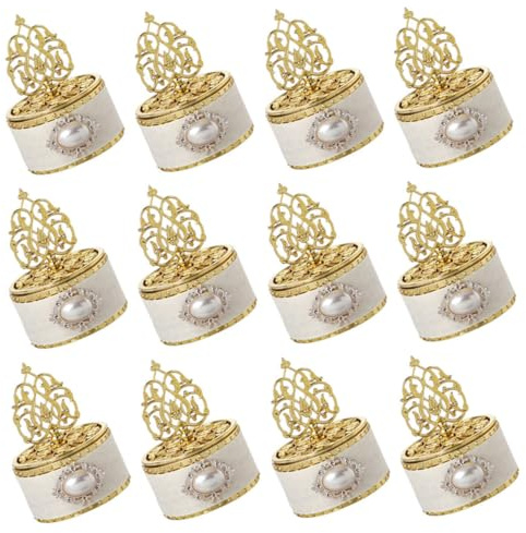 Cabilock 12 Stück Pralinenschachteln Für Schmuck Erinnerungsboxen Süßigkeitenbehälter Hochzeitsparty Geschenkboxen Hochzeits Leckerli Boxen Schokoladenboxen Geburtstags