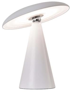 AoLa Lampada da Tavolo a LED Lampada da Tavolo Ricaricabile Senza Fili con Interruttore a sfioramento Lampada a Fungo dimmerabile Lampada da Comodino Magnetica Rimovibile e Ricaricabile USB,Bianca
