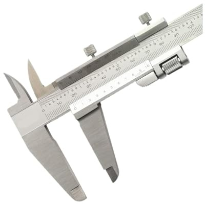 CVNIMV Calibro a corsoio, Calibro a corsoio monoblocco in Acciaio Inossidabile (0,02 mm, 300 mm)