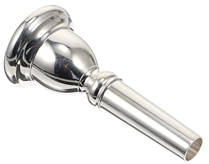 AKOOSY Euphonium Mundstück Silber Robustes Messingzubehör für Anfänger und Profis Tragbares Instrumentenzubehör für Euphonium Spiel und Übung