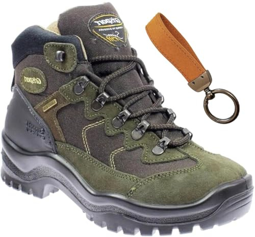 Grisport Gritex Unisex Reinforced Waterproof Trekking City Boots - Non-Slip 4S Model 2024/25, olive keychain, 10 UK