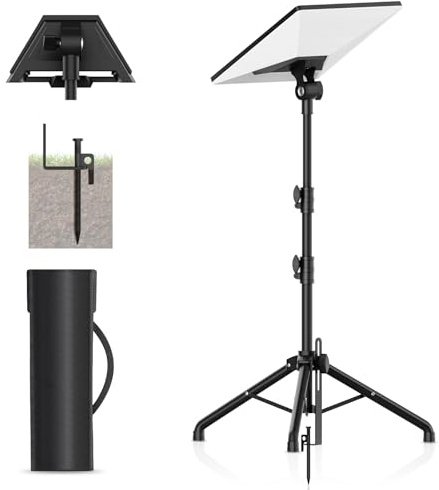 Starlink Mini Tripod Mount with Adapter, 270° Tilt Angle Adjustable Starlink Mini Kit, Height Adjustable Starlink Mount, Ground Nail Design, for Outdoor Camping, Travel, Rv (Balck)