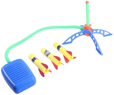 Beaupretty Pedal Rocket Toy Air Propelled Rocket Launcher Outdoor Playing Catapult Toy for Boy Girl Foot-operated Random Color