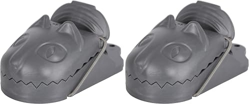 cit Rattenfalle ratStop, Schlagfalle, einzeln, Kunststoff, geeichter Auslösemechanismus (Packung mit 2)