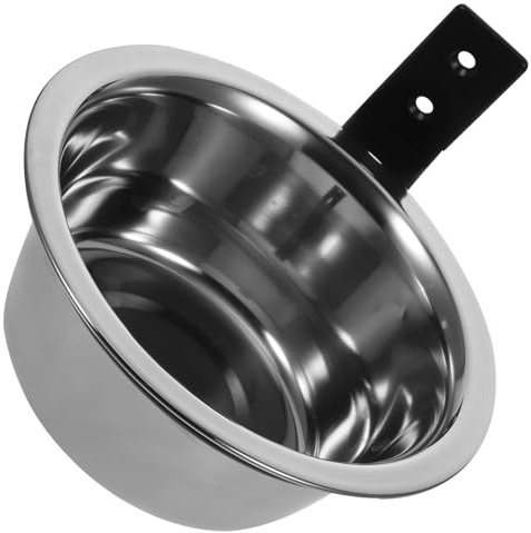 KAILIKETIY Raised Stainless Steel Dog Water Bowl for Large Dogs with Bite Resistant and Easy to Clean Features, Wall Mounted Pet Feeding Bowl with Contemporary Simple Design for Comfortable