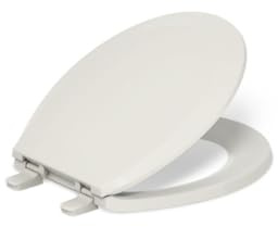 Kohler K-4662-47 Lustra with Quick Release Hinges Round-Front Toilet Seat, Almond, 1.88 x 14.19 x 16.63 inches