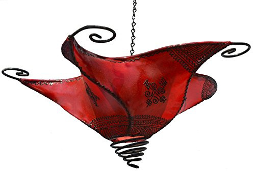 Treasures Of Morocco Moroccan Lamps & Sconces Handmade Leather Henna Lamp Ceilling Chandlier Sconce Medium Home