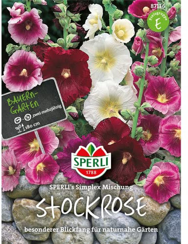 Sperli Blumensamen Stockrose Simplex Mischung, grün