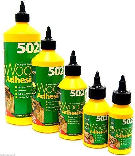 Wood Glue Wood Adhesive Glue Weatherproof Super Strong Transparent Quick Dry New (125ml)