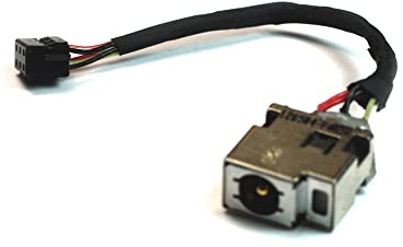 Power4Laptops connecteur Alimentation pc Portable avec câble Compatible avec HP Pavilion 15-B114EL