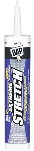 DAP Extreme Stretch White Acrylic Urethane Door, Trim and Window Sealant 10.1 oz.