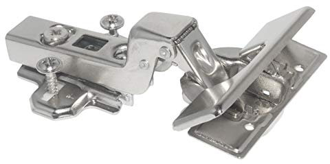 HKB ® 1 Stück Topfscharnier Intermat 110°, Topf-ø 35 mm, für innenliegende Türen, mit Kreuzmontageplatte und Schrauben, Hersteller Hettich, Artikel-Nr. 62531