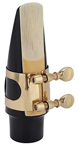 Altsaxophon Mundstück Set, Komplettset mit Kappe · Blatt · Ligatur & Polster für Alt-Saxophon – Ideal für Anfänger und Profis