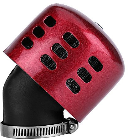 Filtro de aire, juego de filtro de inducción de admisión de aire modificado de 35 mm para moto de motocicleta (rojo)