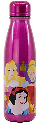 BOUTEILLE EN ALUMINIUM POUR ENFANTS DE 600 ML | DISNEY PRINCESS BRIGHT & BOLD