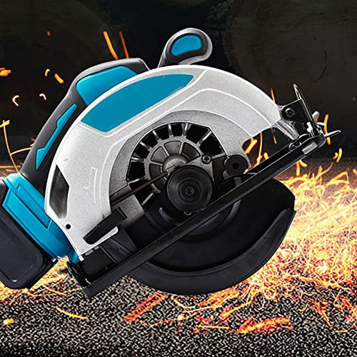 Sierra circular de mano inalámbrica compatible con batería de litio, diámetro de 185 mm, 1380 W, velocidad de ralentí 4500 RPM