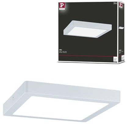 Paulmann 71022 LED Panel Abia 300x300mm eckig Tageslichtweiß Weiß Lichtpanel Kunststoff Deckenpanel 4000 K