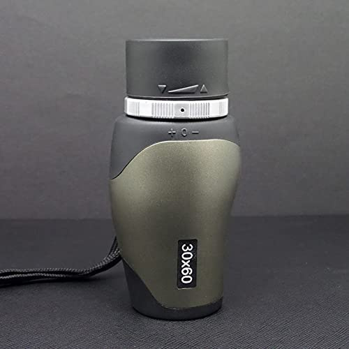 HODAGES Teleskop 30X60 Monokular Low Light Nachtsicht Großes Okular mit Handy-Kamera-Clip-Stativ