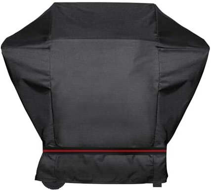 Funda para barbacoa de gas San Diego Next 2 + 3 quemadores, eCrave 2, para Weber Spirit E210, resistente a la intemperie, color negro