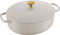 BALLARINI Bellamonte Cocotte, rustitrice in ferro colato smaltato, ovale, 31 cm, 5,5 l, bianco avorio
