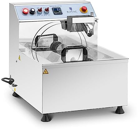 Royal Catering RC-CMM05 Schokoladen-Temperiergerät Edelstahl 750 W 8 l Temperiermaschine Schokoladenschmelzgerät Schokoladen-Schmelztopf