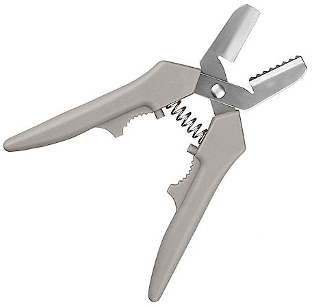 EUBEISAQI Clip Castaño | castañas Acero Inoxidable - Pinza castaño Mango Antideslizante y diseño Resorte para Avellana, Nuez, pecanas y castaña