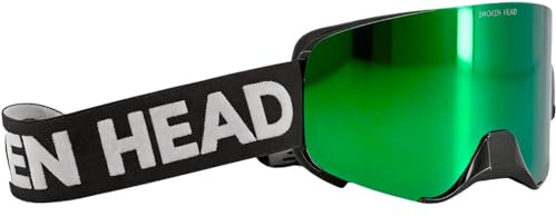 Broken Head MX-Brille Struggler Mit Verspiegeltem Magnet-Glas | Motocross & Supermoto Goggle, Rahmenlose Optik, Großes Sichtfeld, Antibeschlag-Doppelscheib, Mit Filtertechnologie, HD Sicht