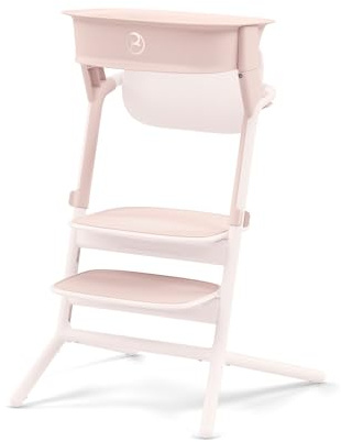 CYBEX Gold LEMO Learning Tower Set, Per Trasformare il Seggiolone LEMO in Torre di Apprendimento, 1-5 Anni (fino a 25 kg), 2 Tappetini Antiscivolo un Silicone per Sedile e Poggiapiedi, Pearl Pink