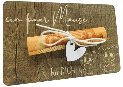 Lustiges Geldgeschenk für Geburtstage, Einladungen I Ein paar Mäuse zum verschenken, Originelles kleines Geld-Geschenk mit Spaß, personalisierbar I Geburtstagsgeschenk I Geldgeschenke Geld verschenken